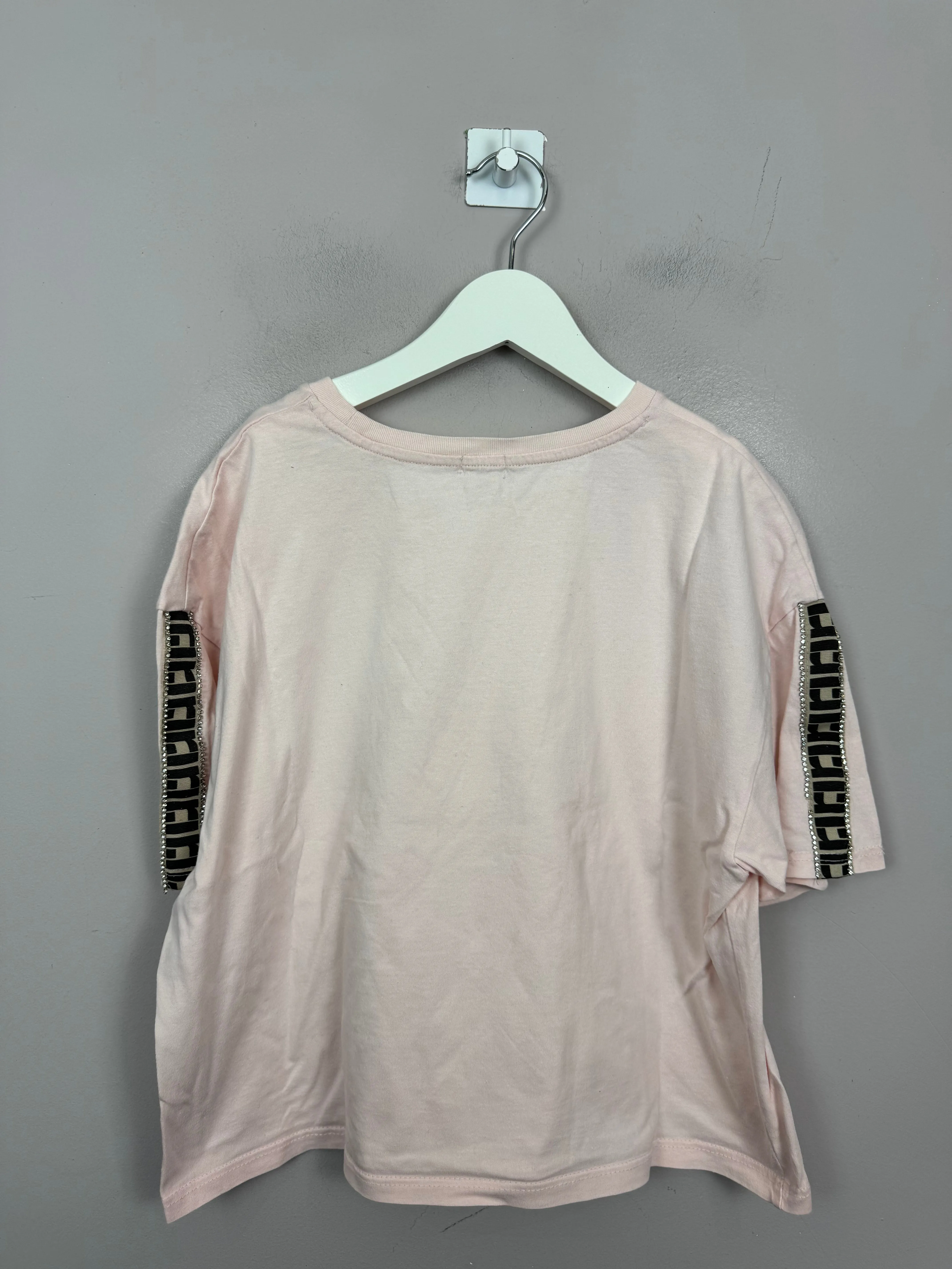 11-12y River Island pale pink cropped t-shirt