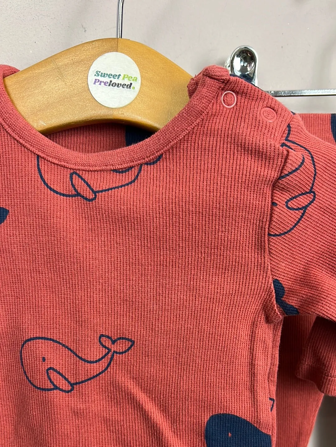 1m M&S ribbed whale coord set
