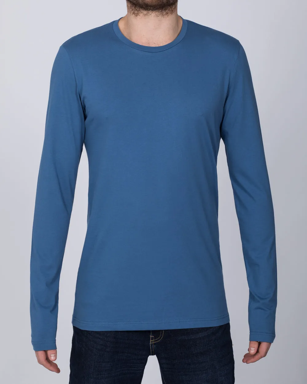 2t Tall Long Sleeve T-Shirt (denim)