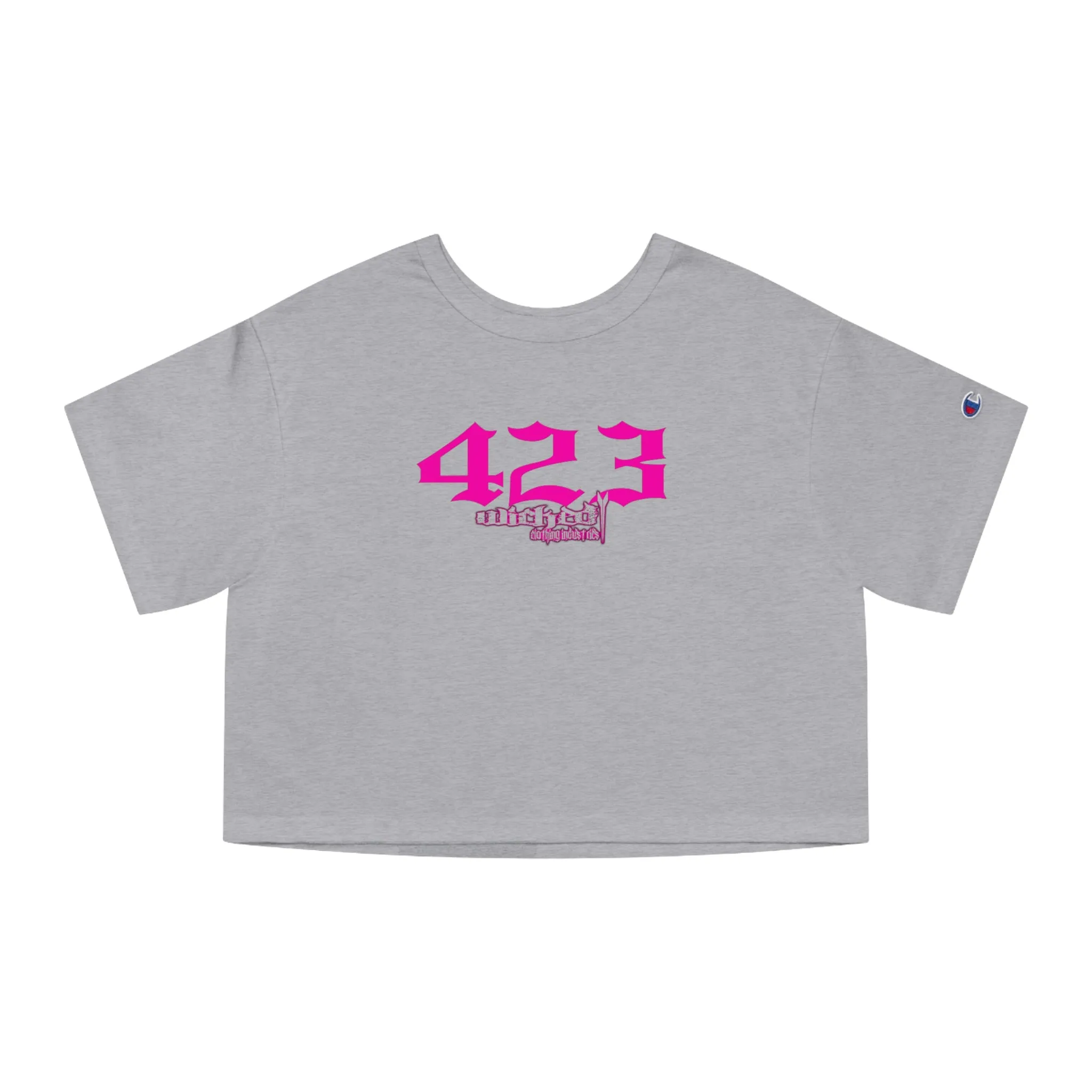 423 Hot Pink / Cropped T-Shirt