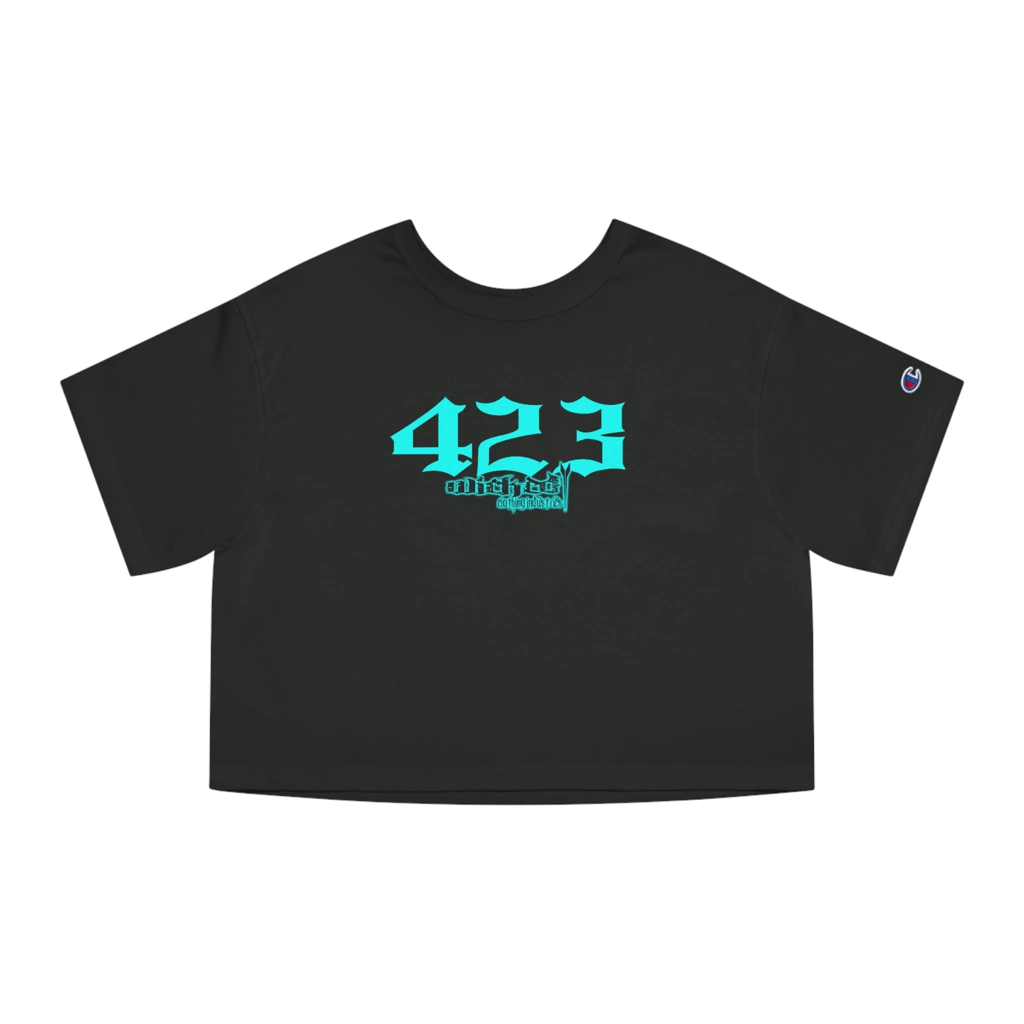 423 Teal Cropped T-Shirt