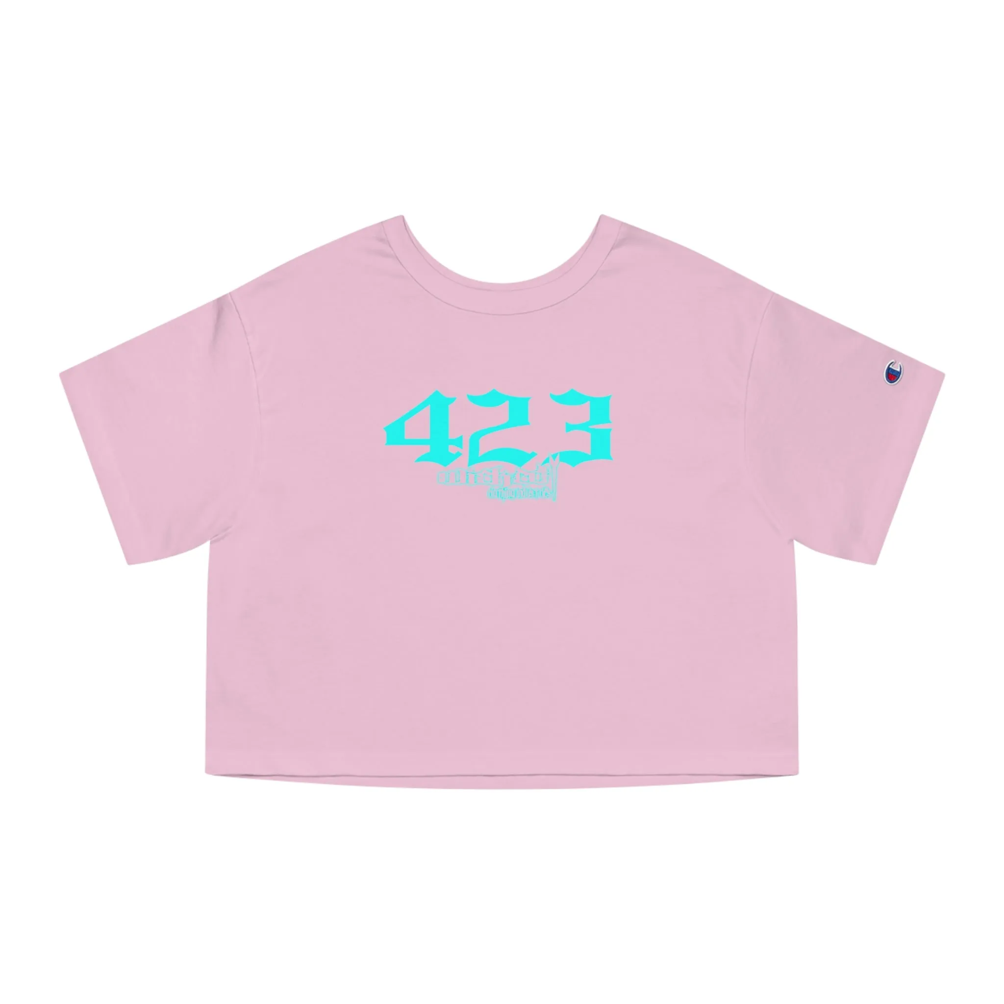 423 Teal Cropped T-Shirt