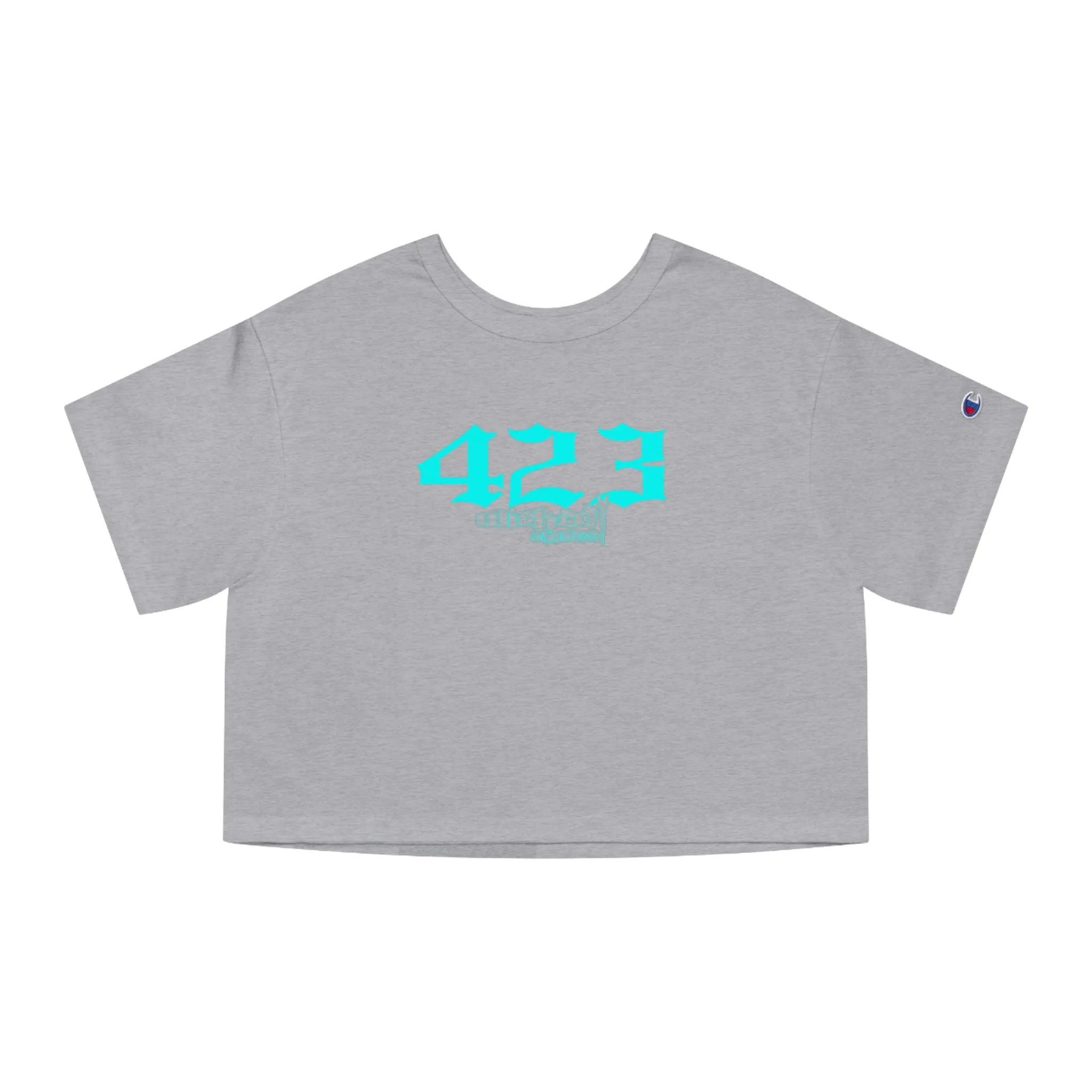 423 Teal Cropped T-Shirt