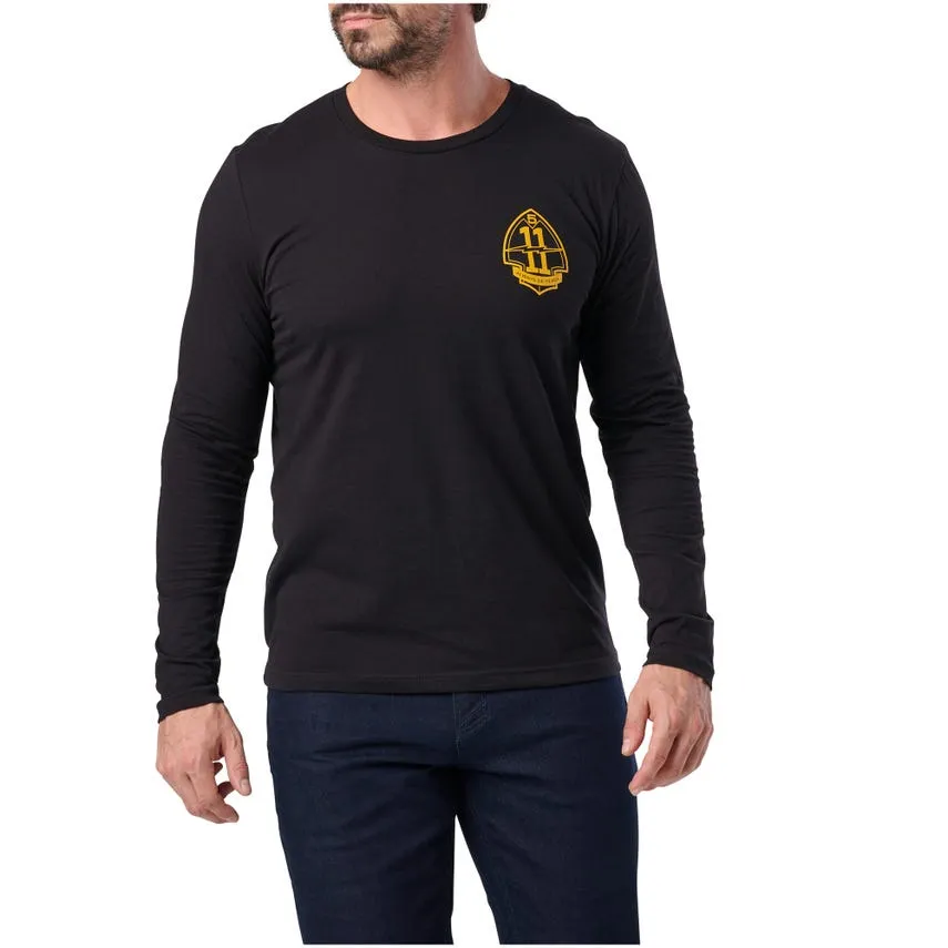 5.11 Tactical BATTLE TESTED Long Sleeve TEE - BLACK