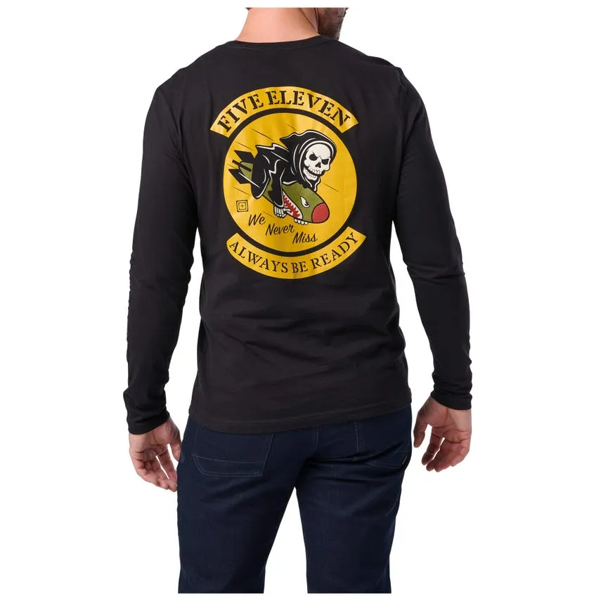 5.11 Tactical BATTLE TESTED Long Sleeve TEE - BLACK
