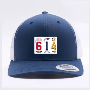 614 Columbus area code retro trucker hat