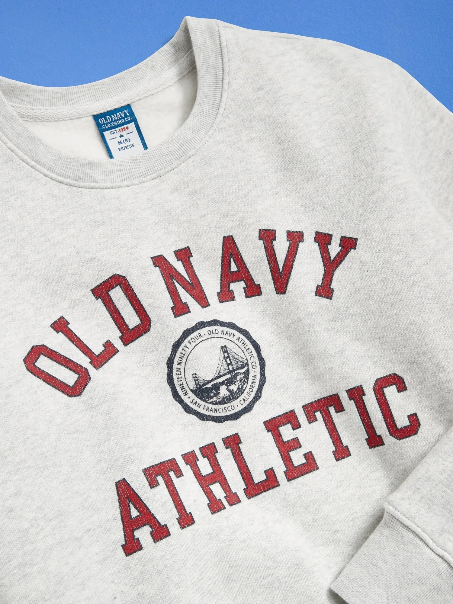 94 Gender-Neutral Logo-Graphic Sweatshirt for Kids