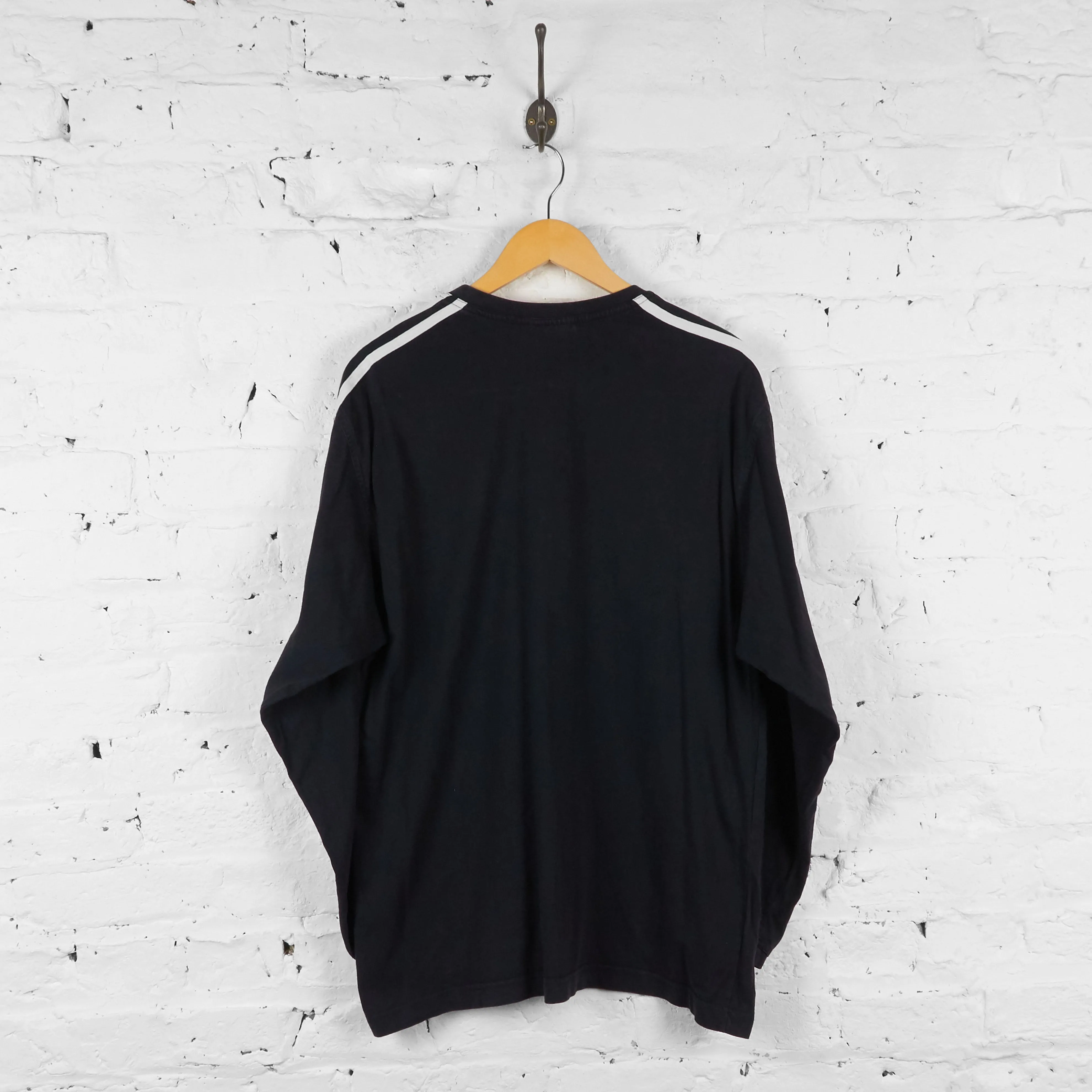 Adidas Long Sleeve T Shirt - Black - L