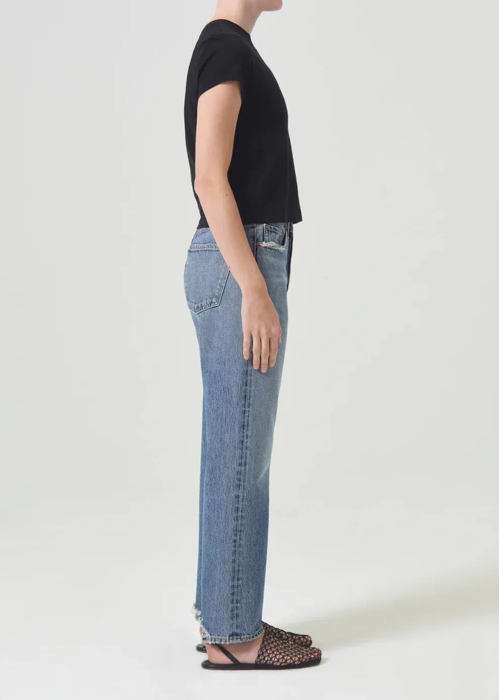 Adine Shrunken Tee - Black