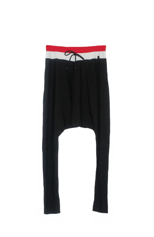 Adult Red Stripe Harem Pants