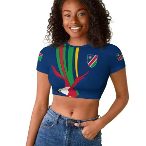 African Fish Eagle Namibia Raglan Cropped T shirt Gemsbok Supporters Style TS04