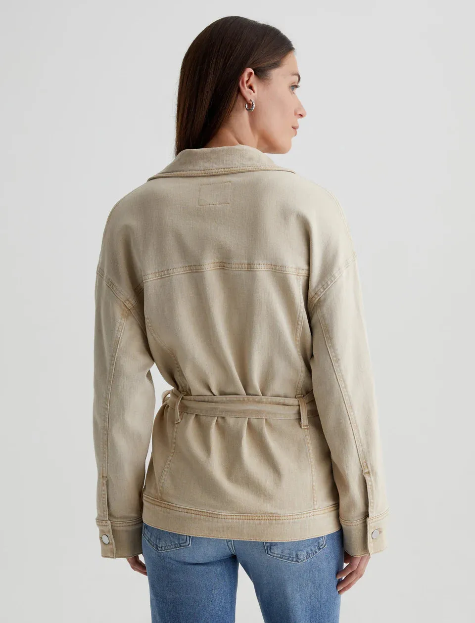 AG Jeans Nora Jacket in Sulfur Pumice