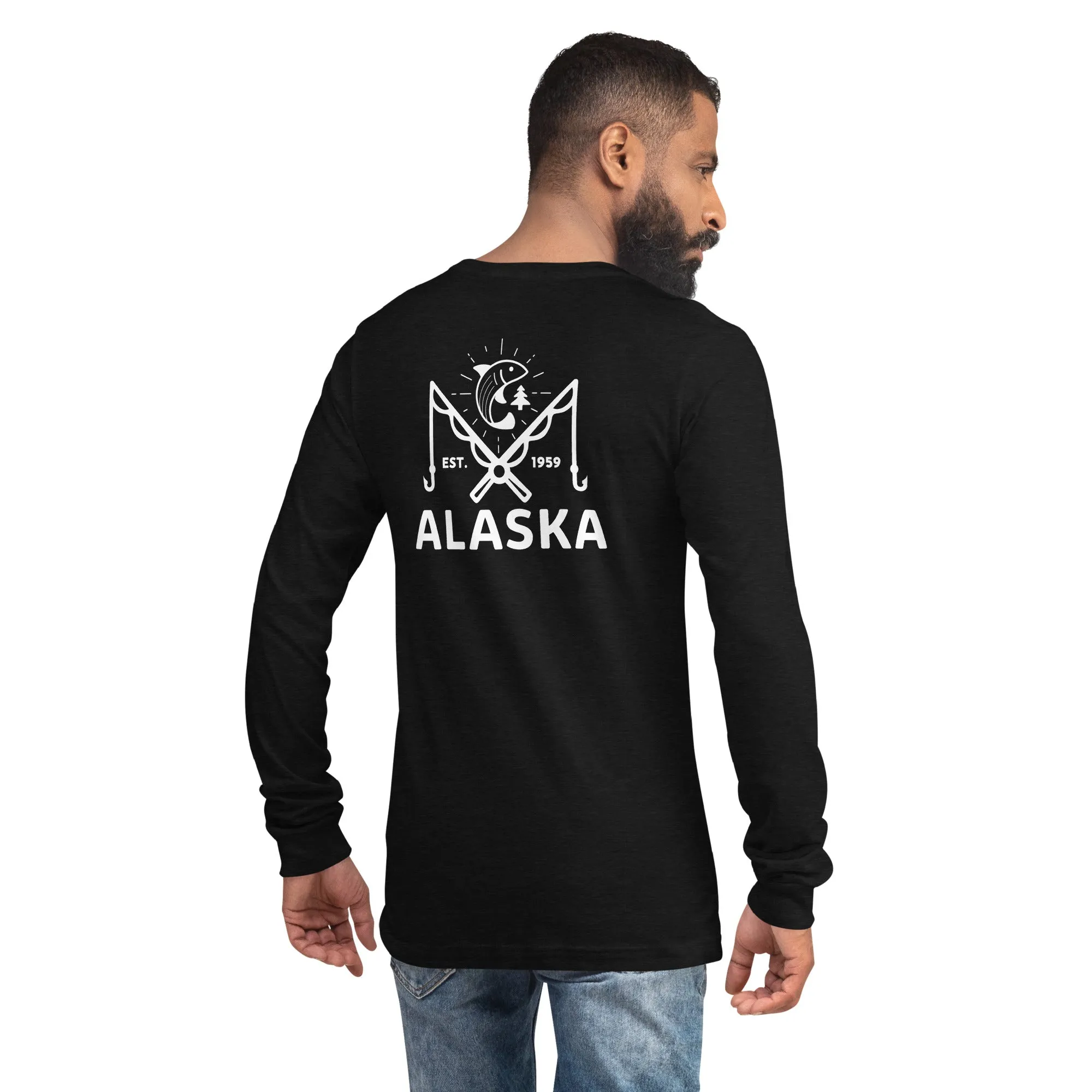 AK Fish Long Sleeve - White Lettering