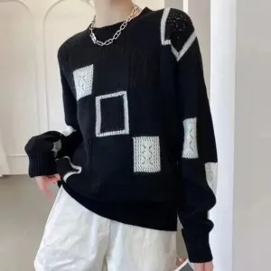 Alaina - stylish women's jumper with patchwork design