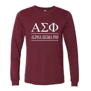 Alpha Sigma Phi Long Sleeve Tee