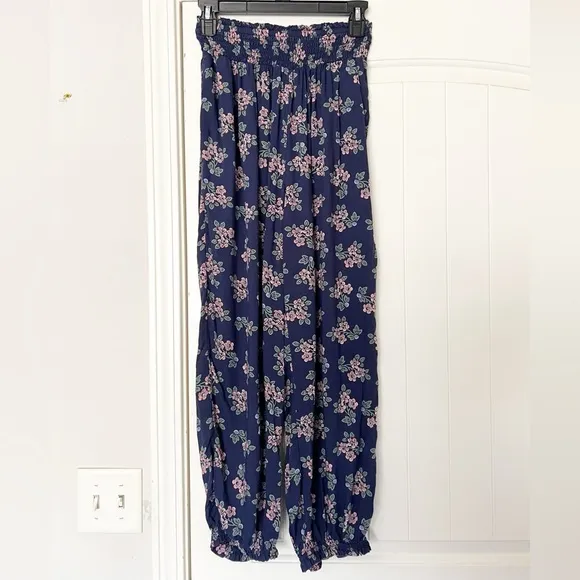 Anthropologie Darcy Smocked Sleep Top and Sweet Dreams Harem Sleep Pants Set