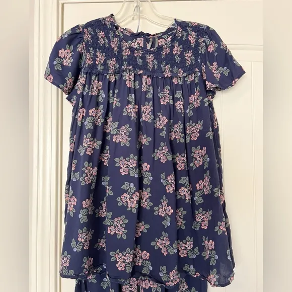 Anthropologie Darcy Smocked Sleep Top and Sweet Dreams Harem Sleep Pants Set