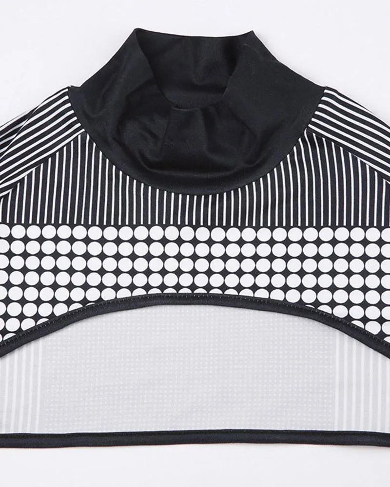 AOMA Racer Baddie Top with Bolero