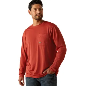 Ariat 10054531 Men's Rebar Heat Fighter Staple T-Shirt - Chili Oil