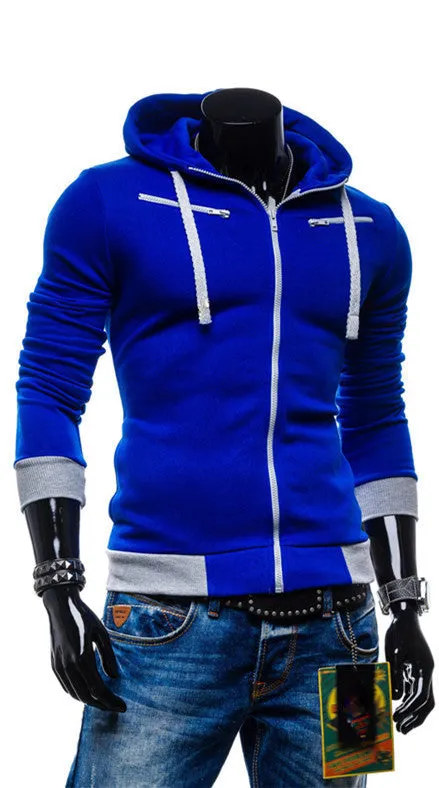 Autumn Cardigan Men Hoodies Jacket Brand Clothing Fashion Hoodies Man Casual Slim Hoody Sweatshirt Sportswear Zipper Hoodie