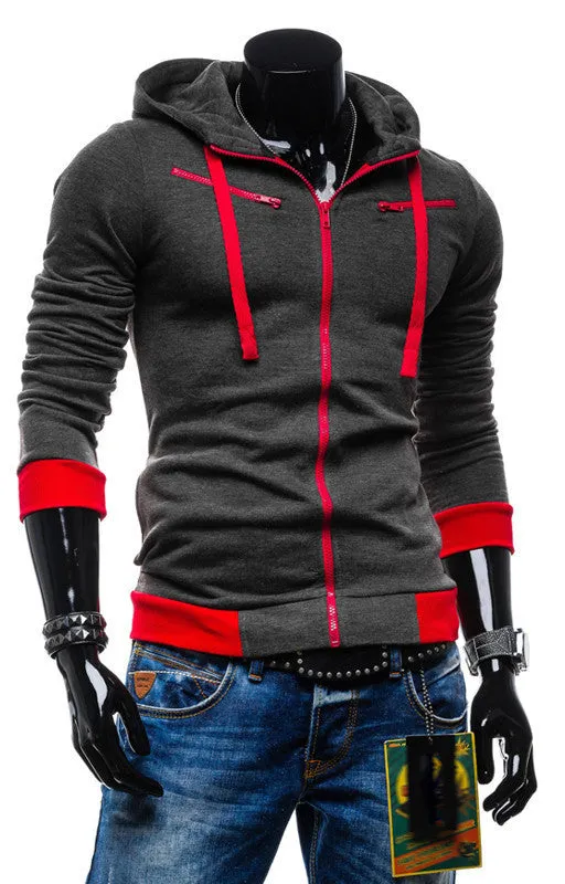 Autumn Cardigan Men Hoodies Jacket Brand Clothing Fashion Hoodies Man Casual Slim Hoody Sweatshirt Sportswear Zipper Hoodie