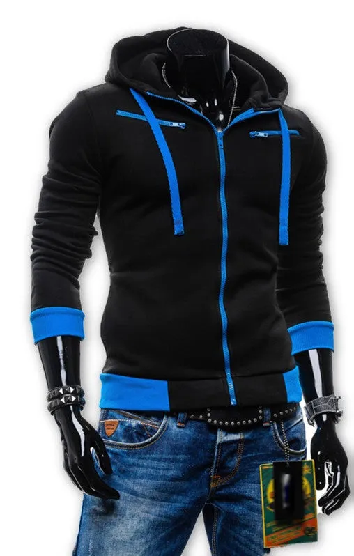 Autumn Cardigan Men Hoodies Jacket Brand Clothing Fashion Hoodies Man Casual Slim Hoody Sweatshirt Sportswear Zipper Hoodie