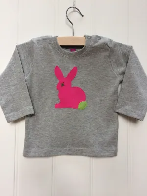 Baby Rabbit - Long Sleeved T-shirt - Grey