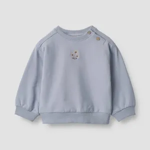 Baby Sweatshirt Eliza Embroidery in Ice Purple