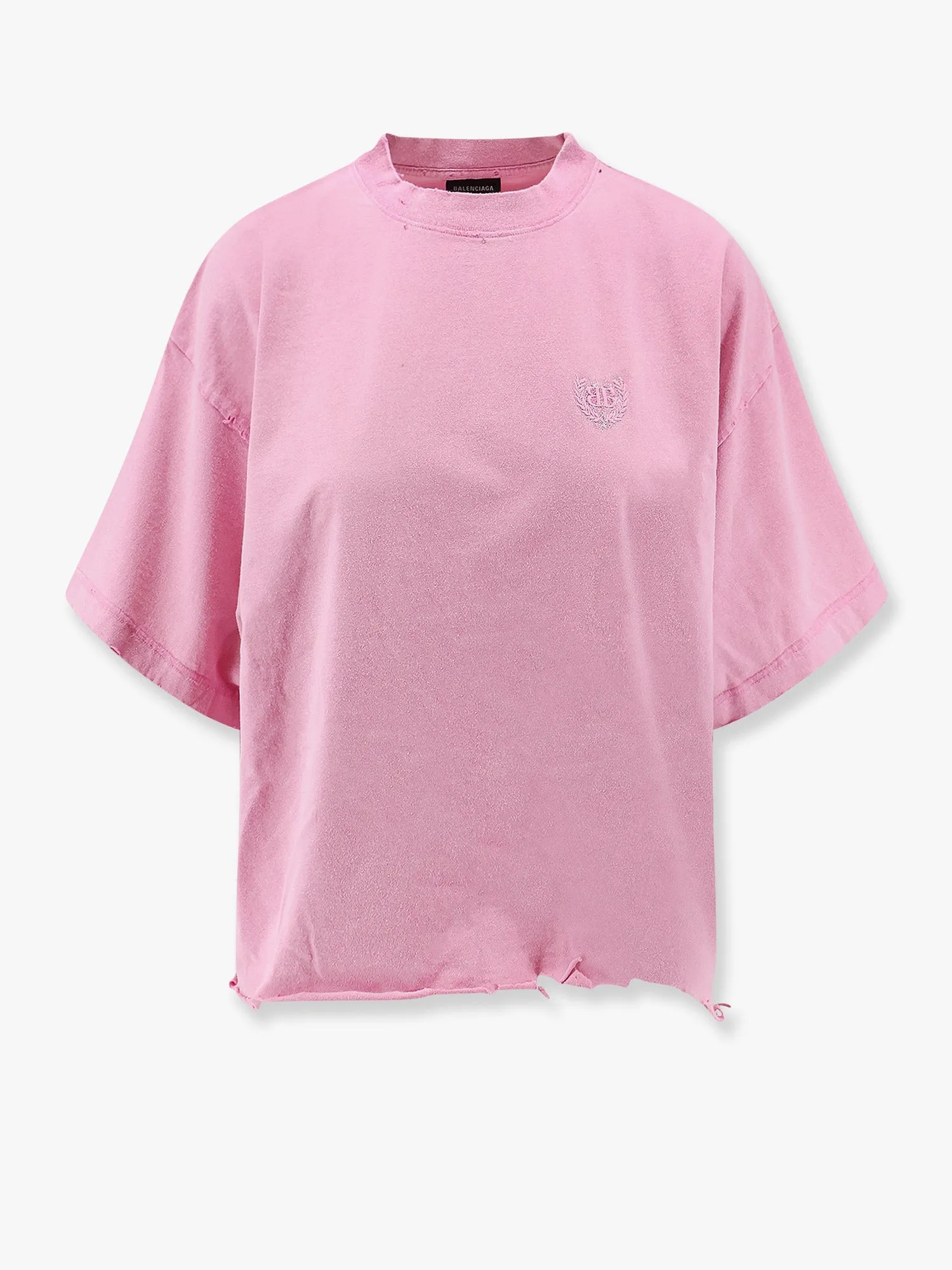 Balenciaga Cotton T Shirt With Balenciaga Bb Classic Logo