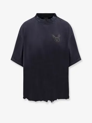 Balenciaga Cotton T Shirt With Balenciaga Bb Classic Logo