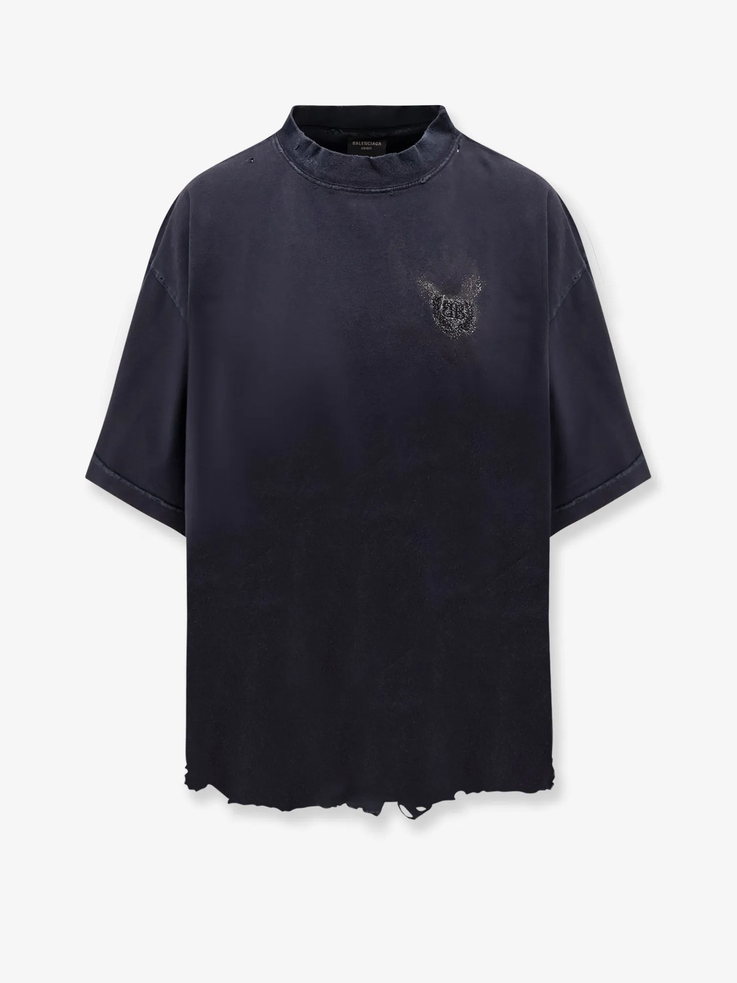 Balenciaga Cotton T Shirt With Balenciaga Bb Classic Logo