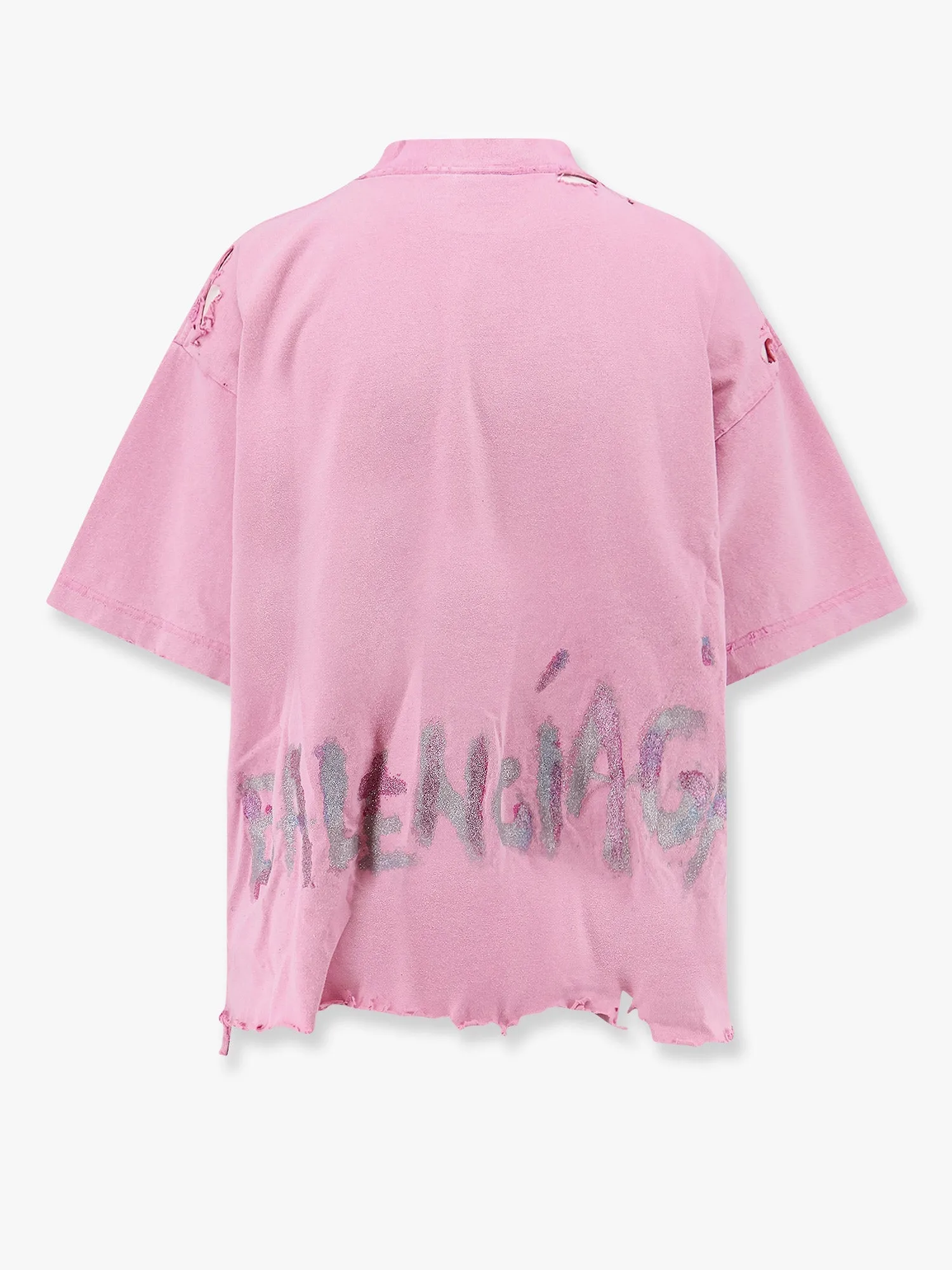 Balenciaga Cotton T Shirt With Balenciaga Bb Classic Logo
