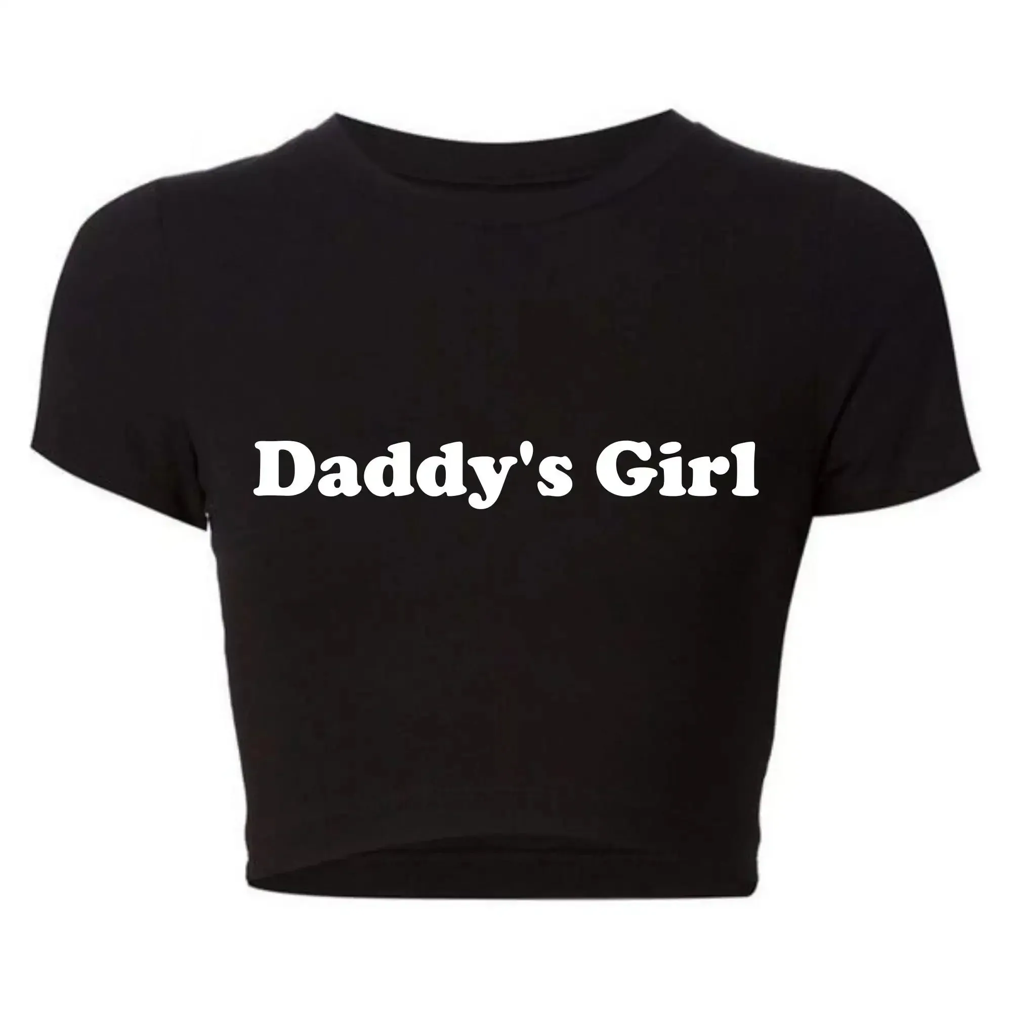 Basic Daddy's Girl Cropped Tee