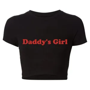 Basic Daddy's Girl Cropped Tee