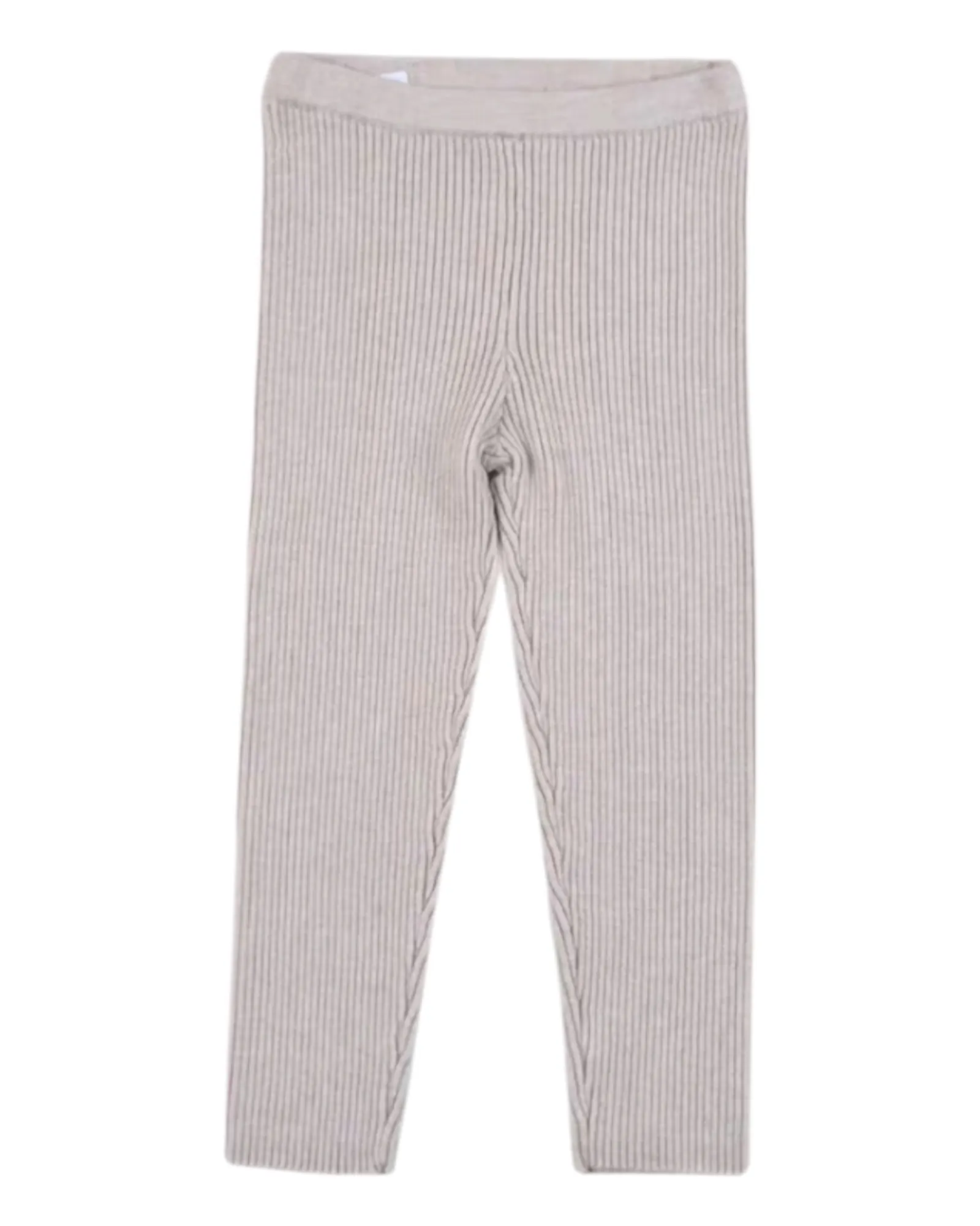 Basic Leggings with Ridged Lines Texture