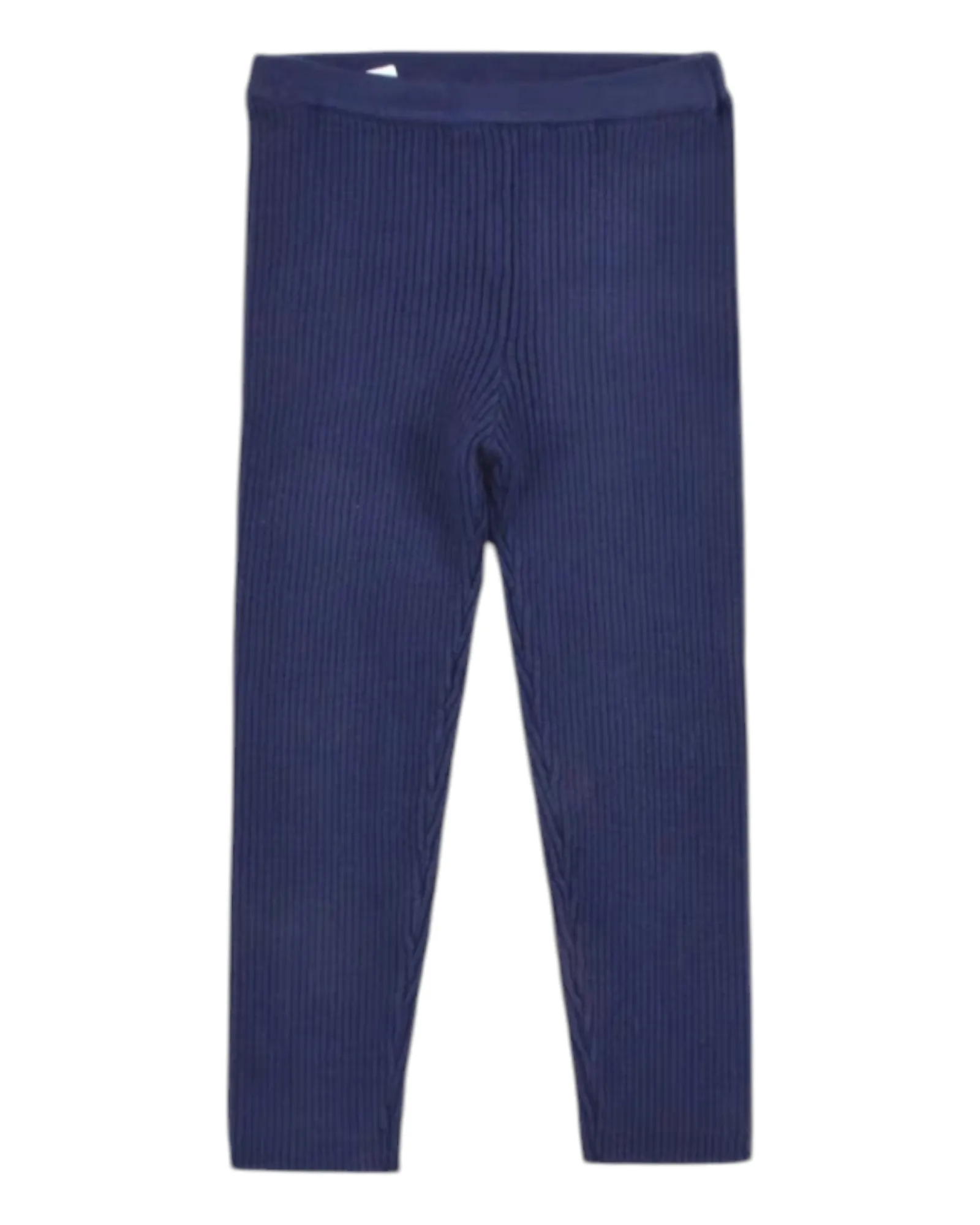 Basic Leggings with Ridged Lines Texture