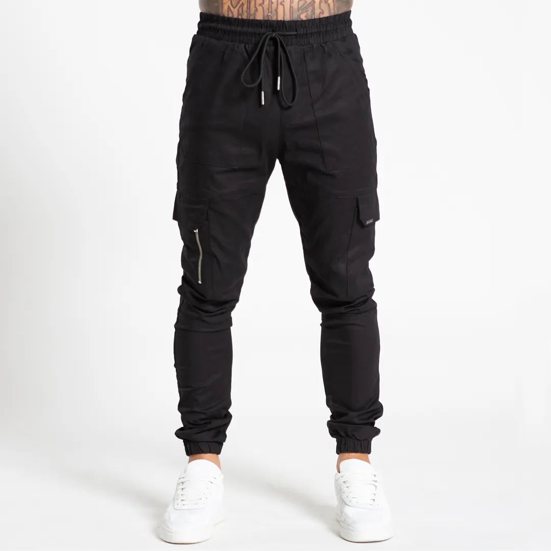Bee Inspired Lyndon Cargo Pants Black