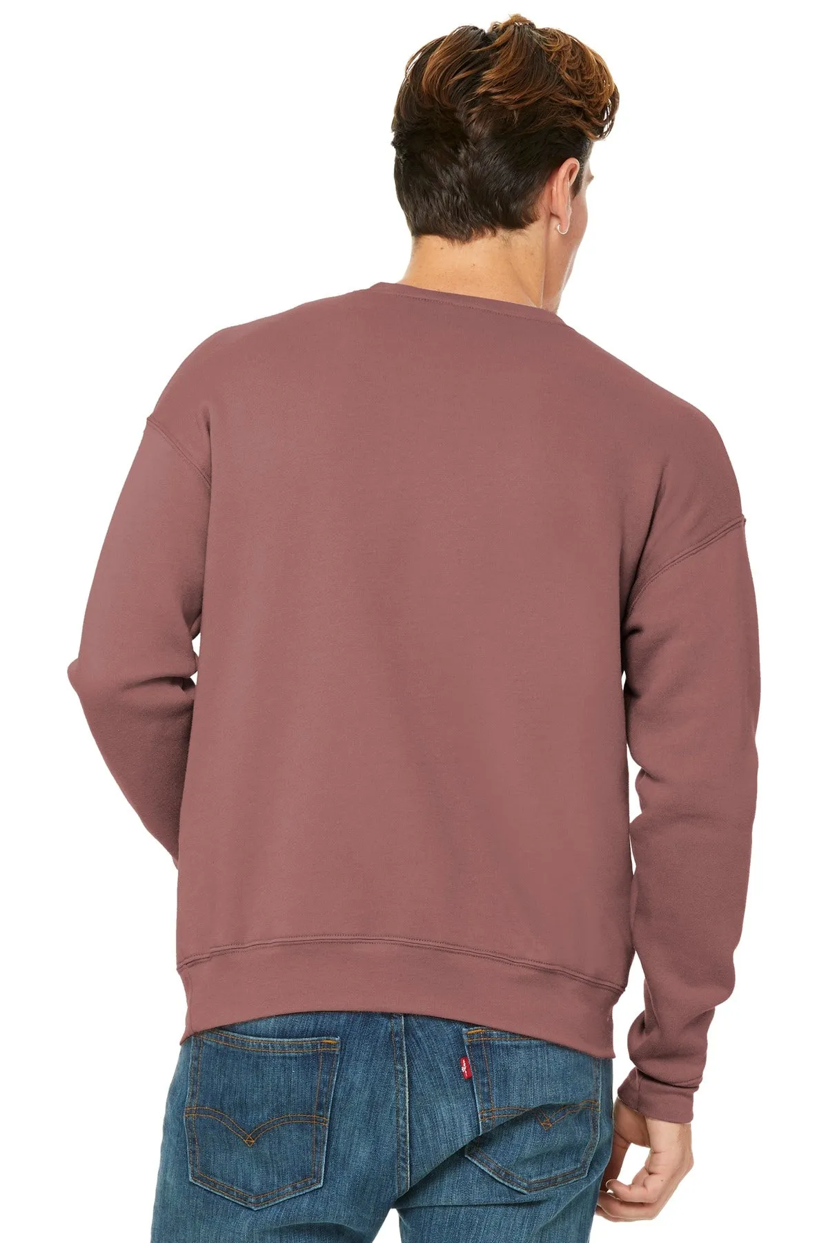 BELLA CANVAS  Unisex Sponge Fleece Drop Shoulder Sweatshirt. BC3945 Mauve