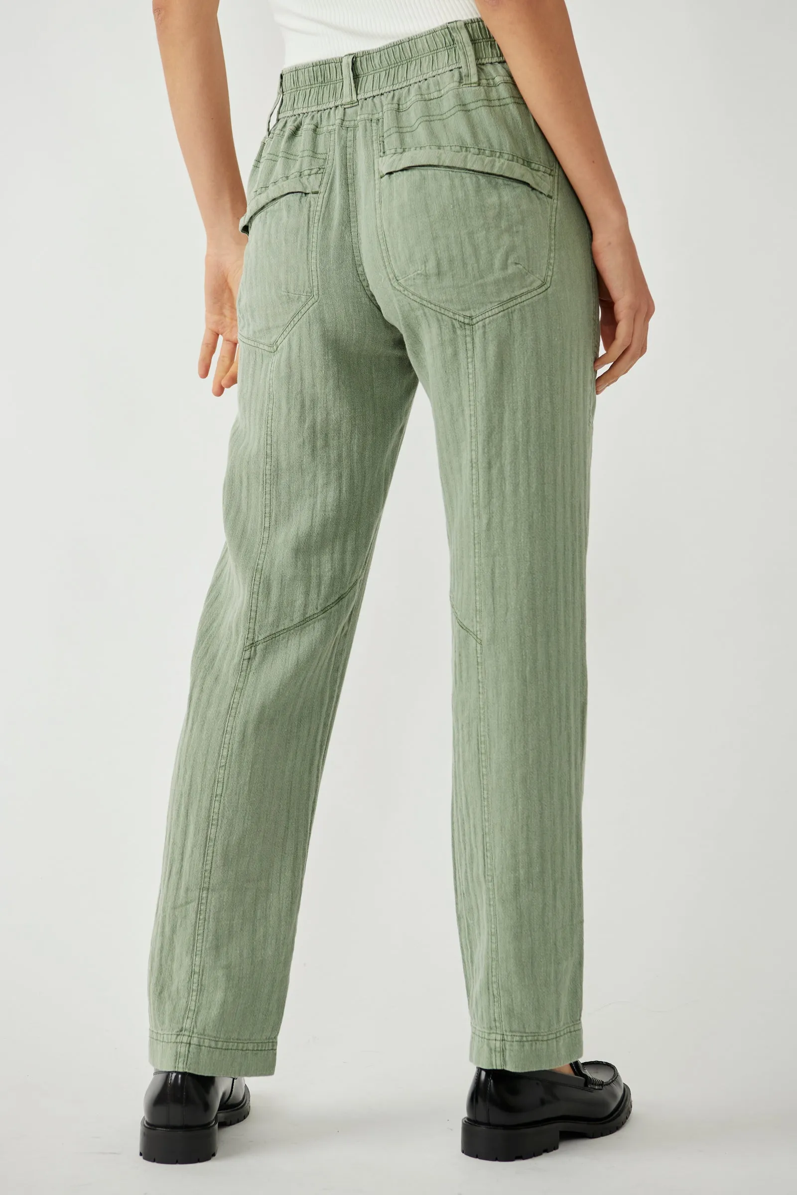 Big Hit Slouch Pant Oil Green