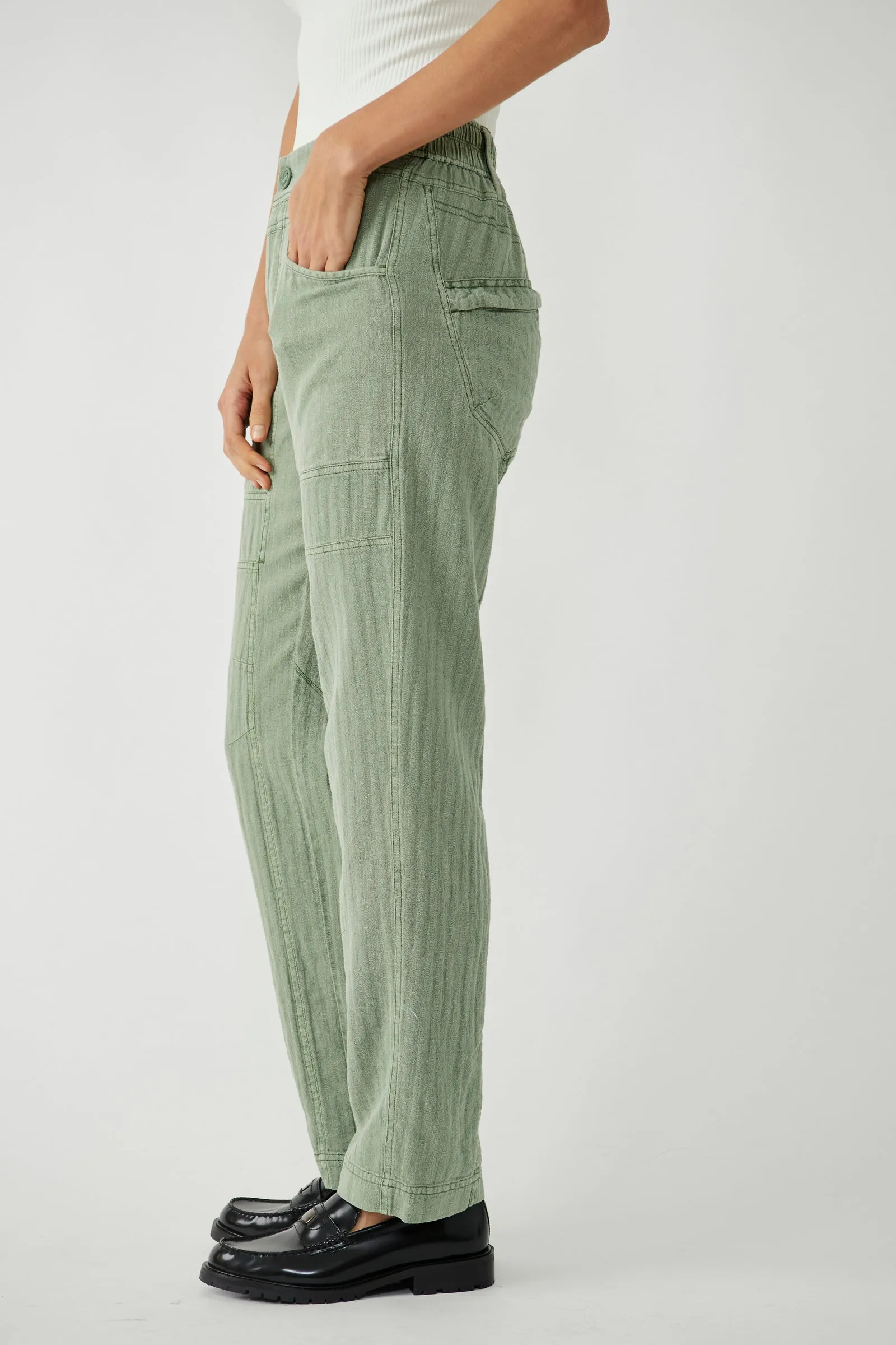 Big Hit Slouch Pant Oil Green