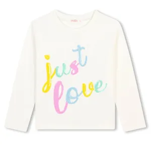 Billieblush Long Sleeve T-Shirt Just Love Graphic