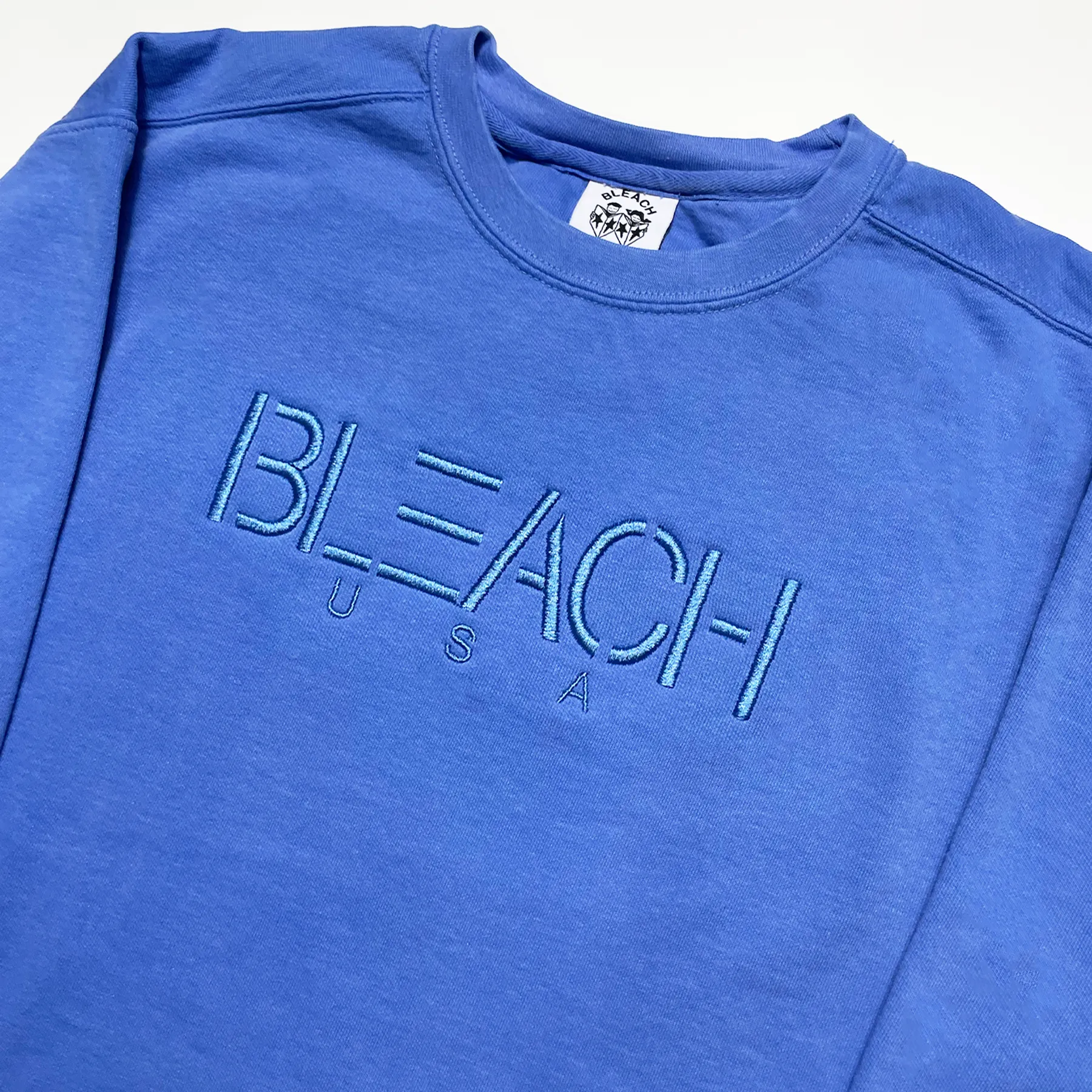 Bisprit Garment Dyed Sweatshirt - Flo Blue