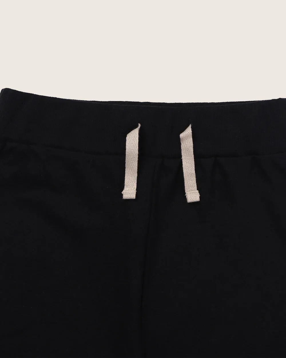 Black Fur Applique Joggers