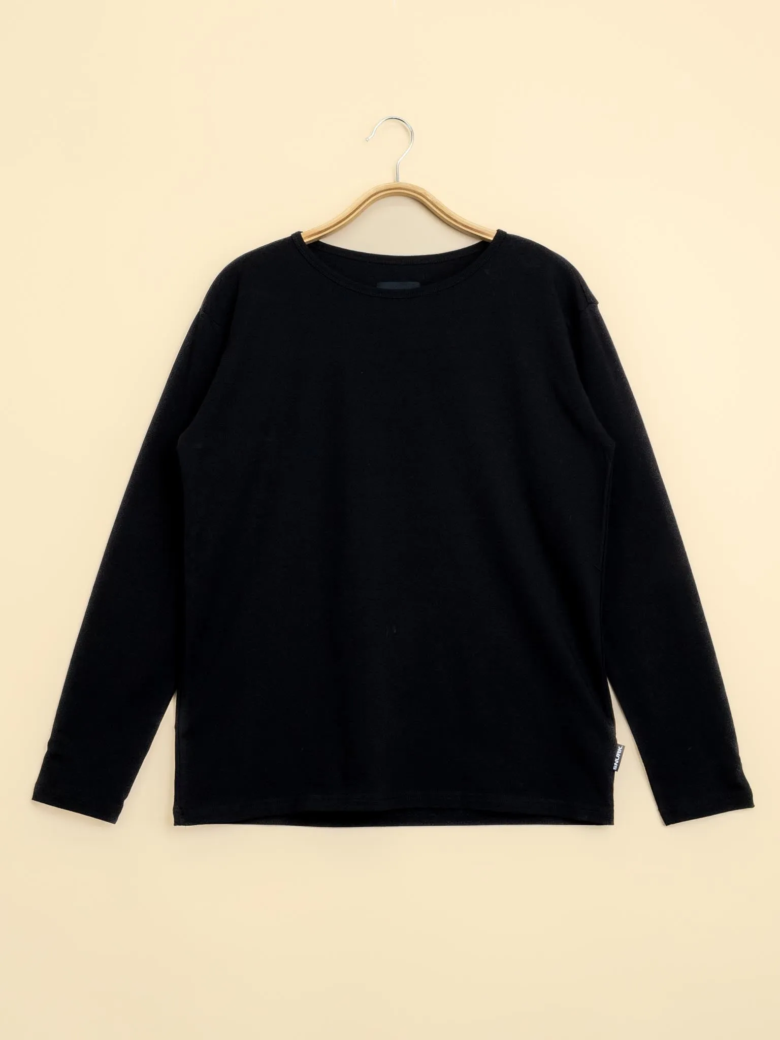 Black Long Sleeve T-shirt Dames
