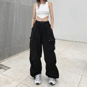 Black Parachute Cargo Pants