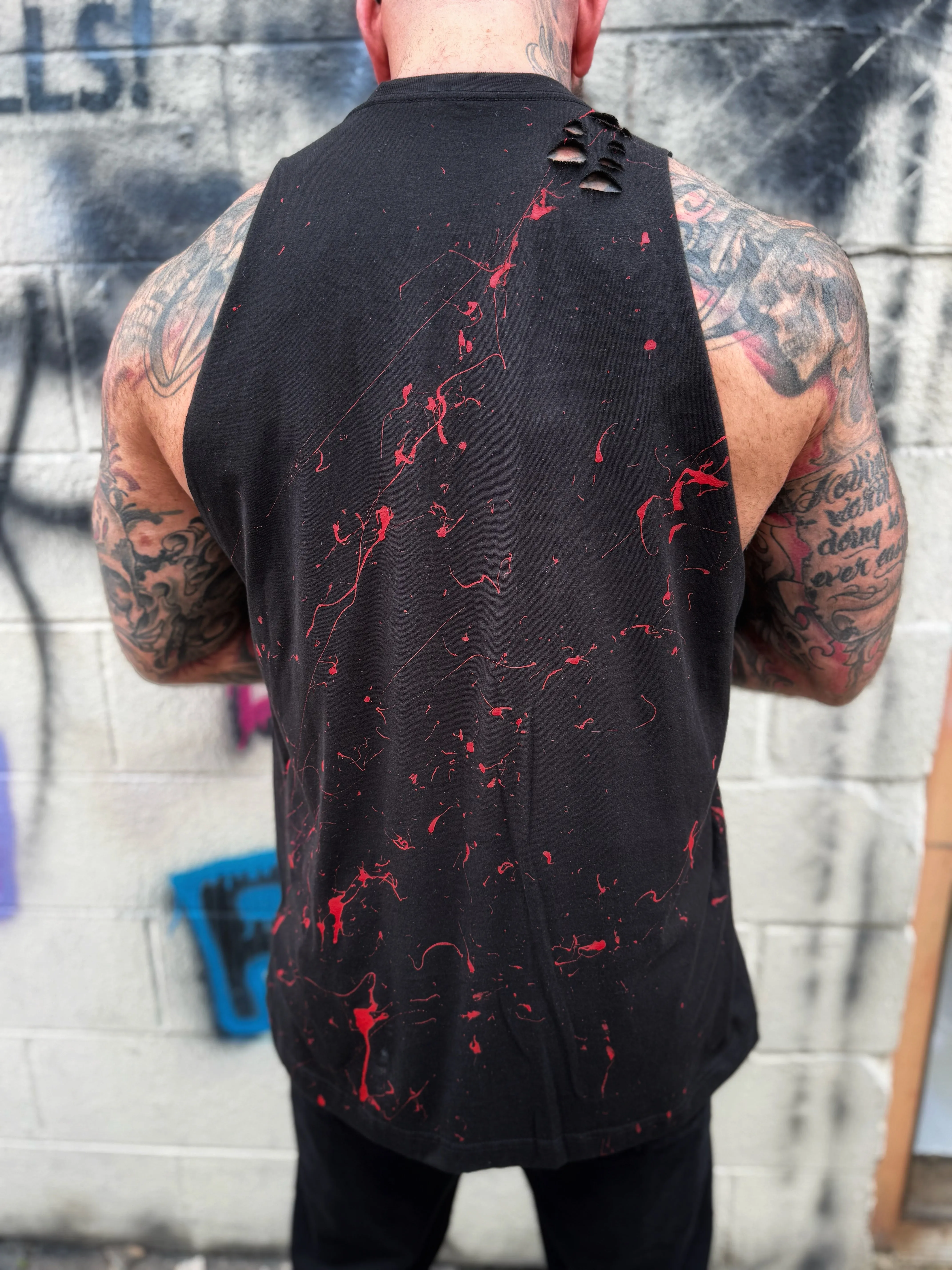 BLOOD ROAD RASH BLACK TANK TOP 1.0