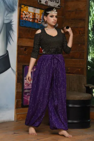 bloomer lurex dark purple WS
