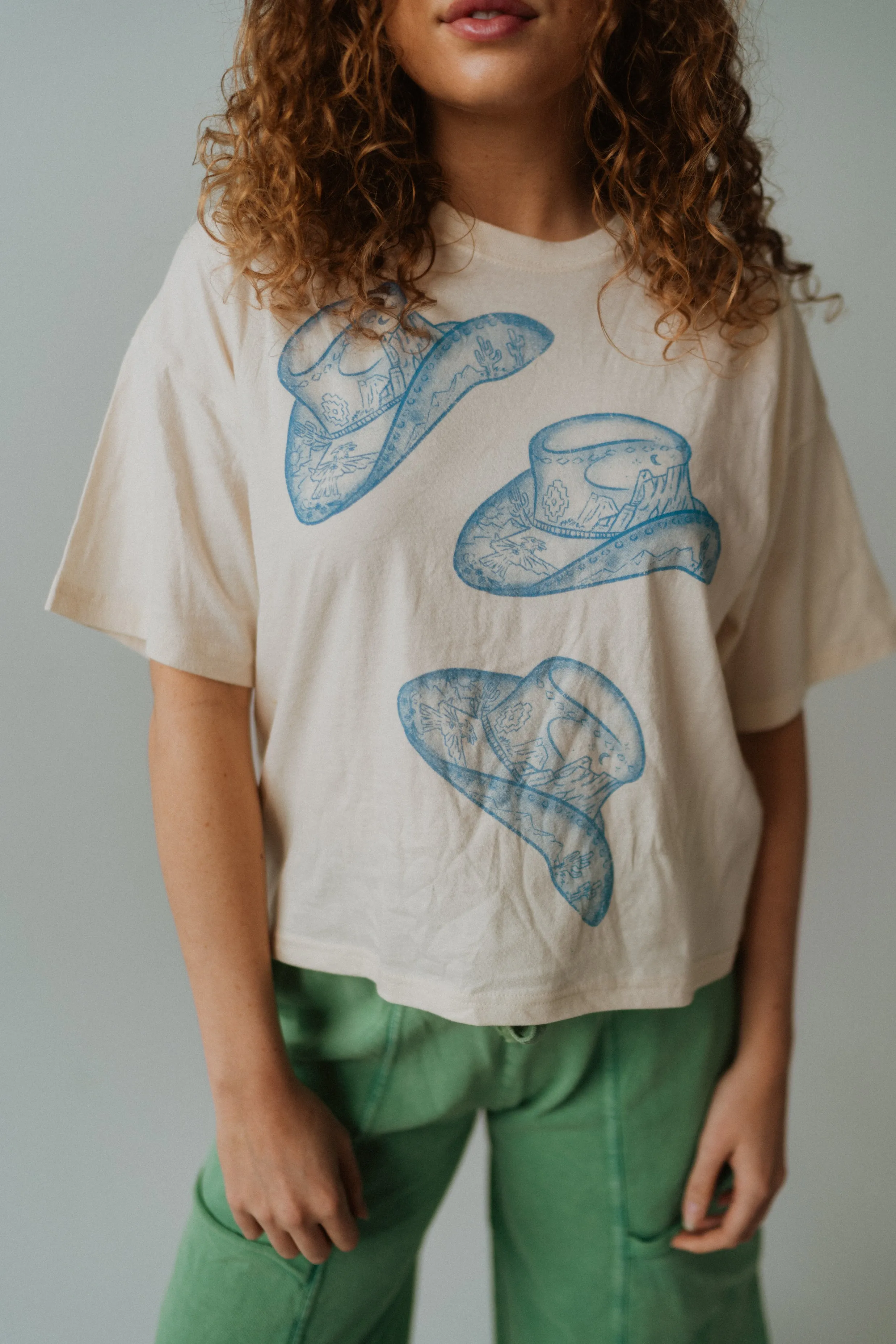 Blue Cowboy Hat T-Shirt