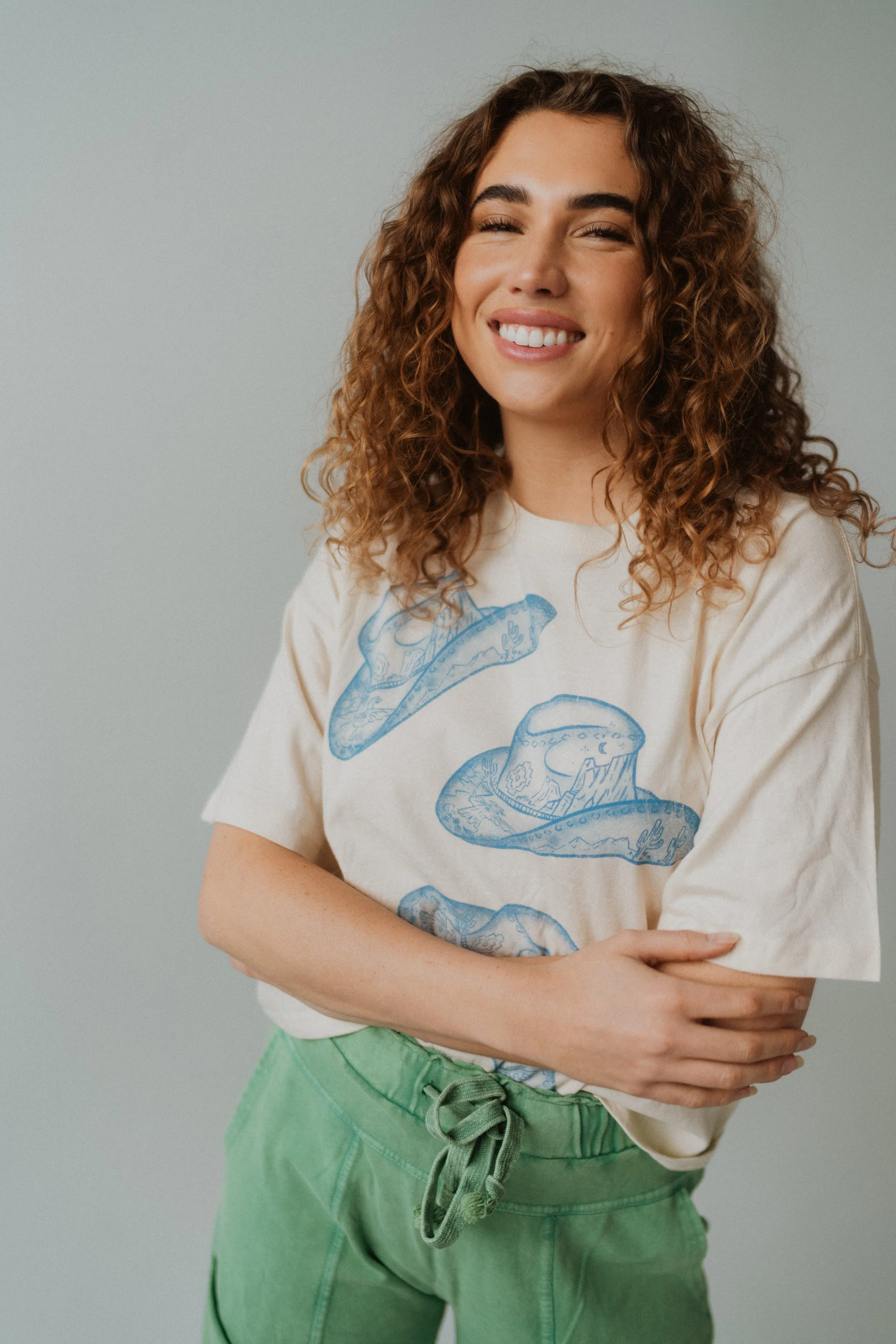 Blue Cowboy Hat T-Shirt