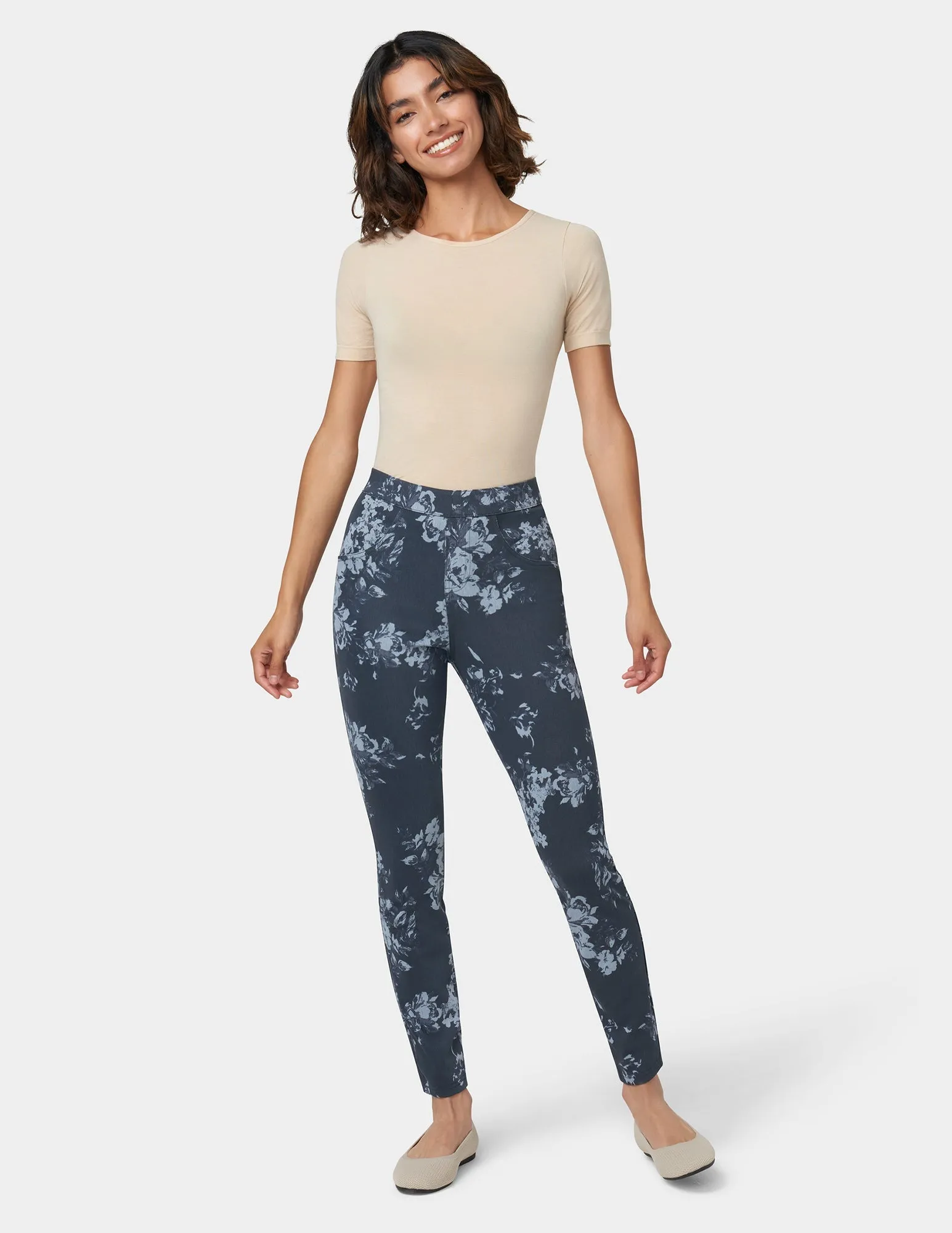 Blue Roses Denim Legging